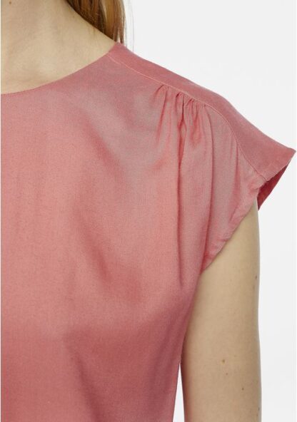 blusa spalle plissettate rosa particolare peccati veniali