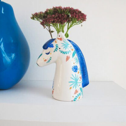 vasetto in ceramica zebra laterale con fiore home peccati veniali