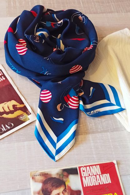 foulard blu navy nuotatrici vintage particolare peccati veniali